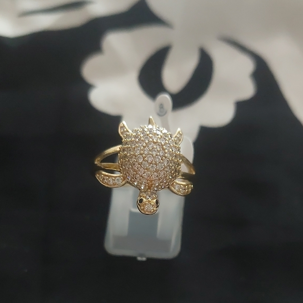 Tremendous Turtle 18kt gold plated Ring - Picture 4 of 7